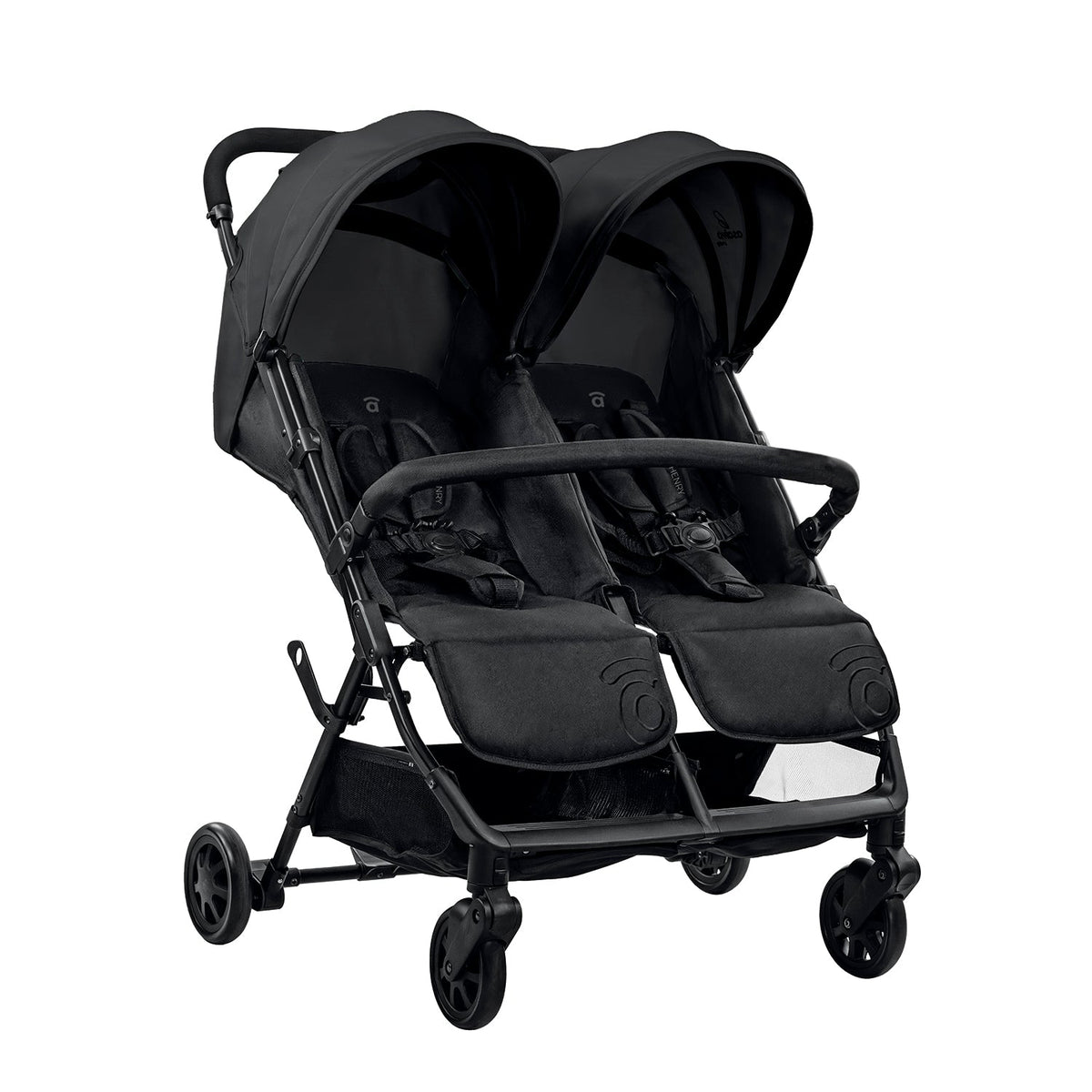 Asalvo Henry double stroller in black