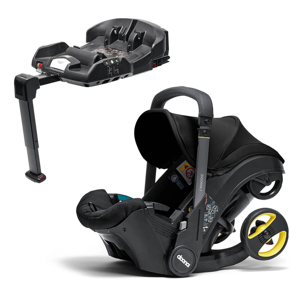 Doona car seat and stroller with ISOFIX base