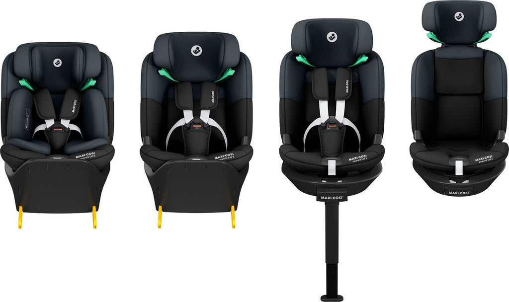 Maxi-Cosi Emerald 360 S showing different growth stages